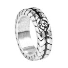 Versilberter Geflochtener Ring