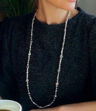 Long Ball Pearl Necklace - Cape
