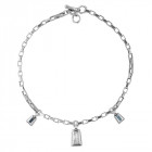 Chain Necklace 3 Crystal Pendants - Diversia