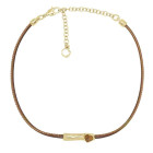 Gold choker necklace