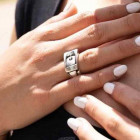 Anillo plata cierre de cinturón