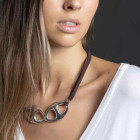 Collier cordon coton gros maillons