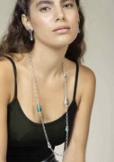 Necklace Chocolate Colored Crystals