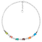 Collar corto de Murano multicolor