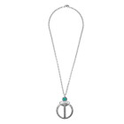 Collar Aro Grande Cristal Azul
