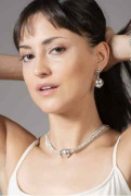 Collar 4 cadenas colgante bola