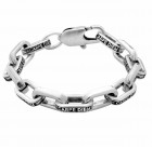 Silver Link Bracelet - Carpe Diem