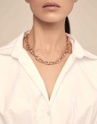 Chain Link Silver Necklace