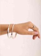 Brazalete doble de plata
