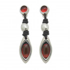 Pendientes Murano Lagrimas Gris