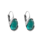 Boucles d'oreilles Cristal Turquoise