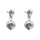 Petites boucles d'oreilles argent pendentif shpere