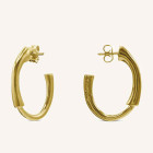 Offene Gold Kreolen Ohrringe