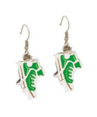 Pendientes forma bambas verdes