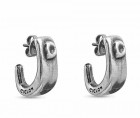 Pendientes Plata Curva - Clavado