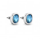 Ear Studs Blue Swarovski Crystal