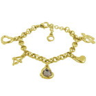 Gold Bracelet Love Charms - Cupido