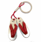 Llavero chanclas rojas