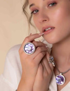 Bague Argent Gros Cristaux
