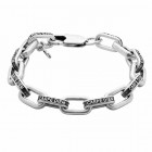 Rectangle chain carpe diem bracelet