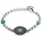 Bracelet Chaîne Breloques Turquoise