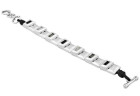 Trapezperlen Armband Schwarze Kristallen
