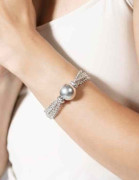 Bracelet chaîne avec perle central