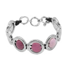 Pink Colored Murano Glass Bracelet