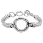 Doppel Wing Silver Cuff Bracelet