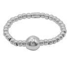 Elastic Silver Pearl Bracelet