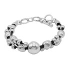 Bracelet cuir et perles boules