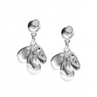 Dangling Teardrop Silver Earrings