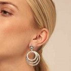 Boucles d'Oreilles Triple Hoop