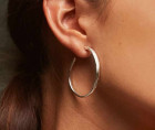 Creole Hoop Silver Earrings