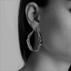 Silver Hoop Earrings - Tide