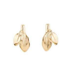 Small Gold Earrings - Leaves