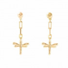 Dragonfly Gold Earrings - Take Me