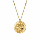 Pisces Gold Pendant Necklace