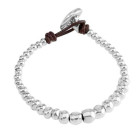 Kugelperlen Lederarmband - Rodando Voy