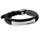 Bracelet Cuir Noir - Seatbelt On