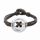 Leather Button Bracelet - Sew You