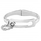 Rectangle Silver Bangle - On my own