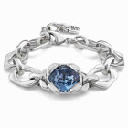 Chain Bracelet with Blue Crystal