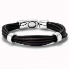 Lederarmband 2 Klammern - Ser Natural