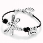 Bracelet Cuir Libellule - Ser Rebelde