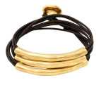 Multi Tube Gold Bracelet - O no tubi