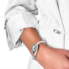 Bracelet jonc perle argent