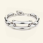Doppel Wing Silver Cuff Bracelet