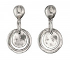 Coin shaped Disc Earrings